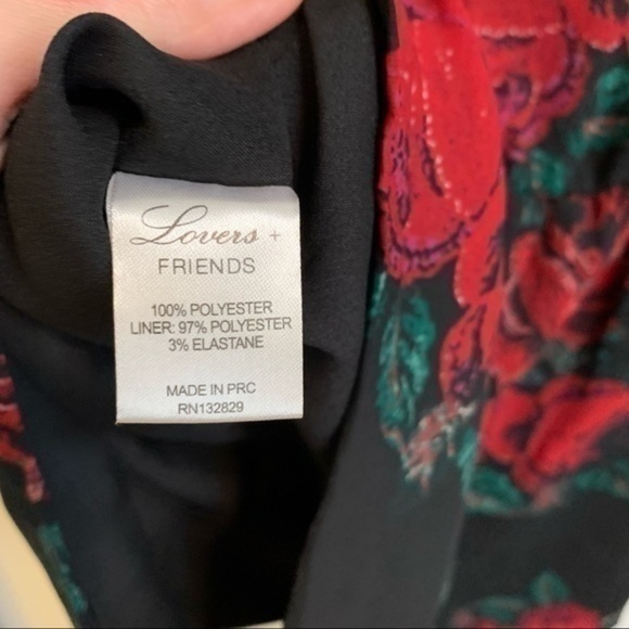 Lovers + Friends floral long sleeve sheer romper NWT - Picture 5 of 7